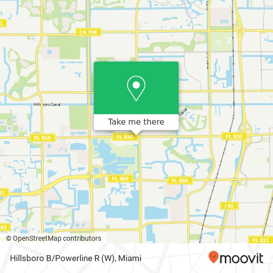 Hillsboro B/Powerline R (W) map