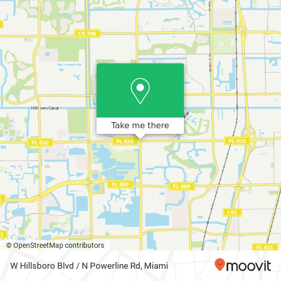 W Hillsboro Blvd / N Powerline Rd map