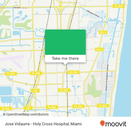 Jose Vidaurre - Holy Cross Hospital map