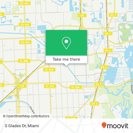 S Glades Dr map