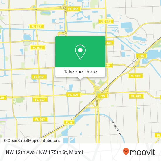 Mapa de NW 12th Ave / NW 175th St