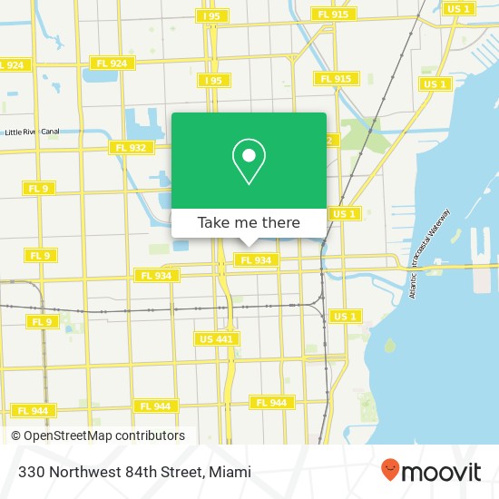 330 Northwest 84th Street map