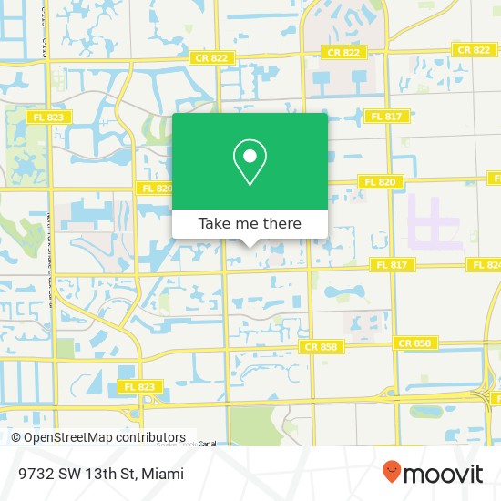 9732 SW 13th St map