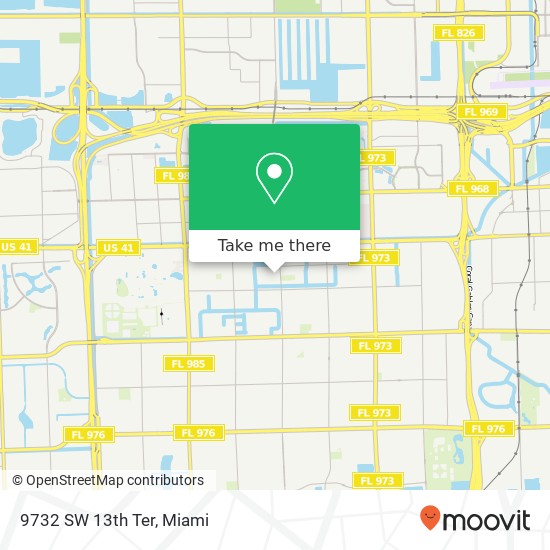 9732 SW 13th Ter map