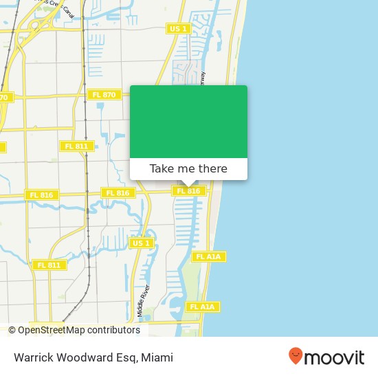 Mapa de Warrick Woodward Esq