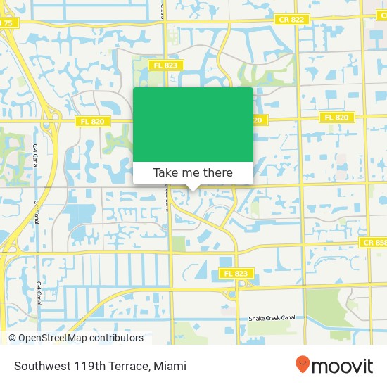 Mapa de Southwest 119th Terrace