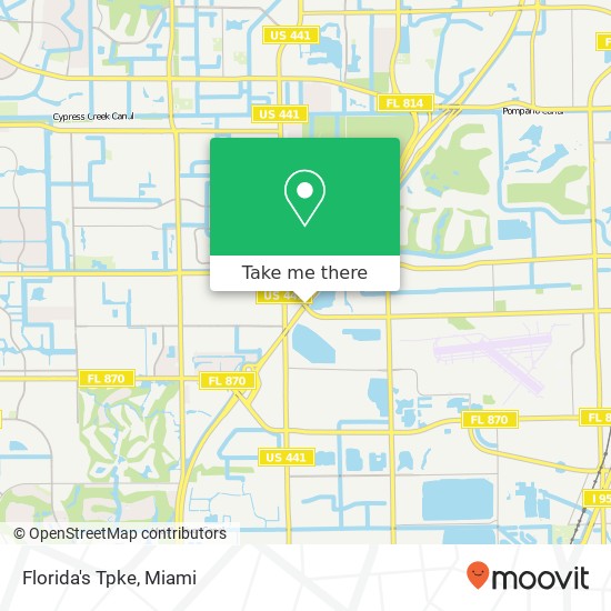 Florida's Tpke map