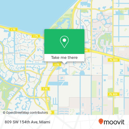 809 SW 154th Ave map