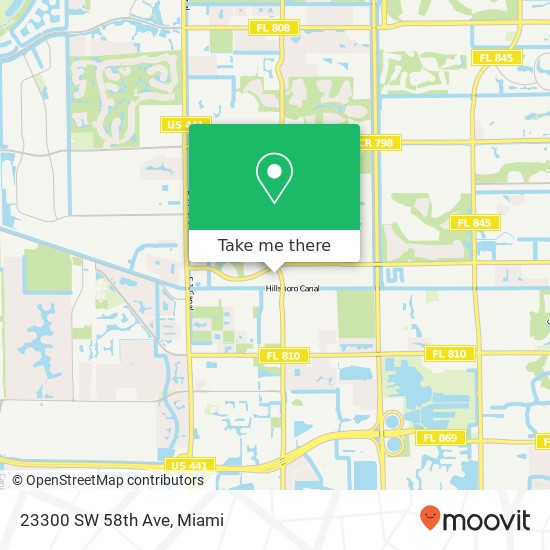 Mapa de 23300 SW 58th Ave