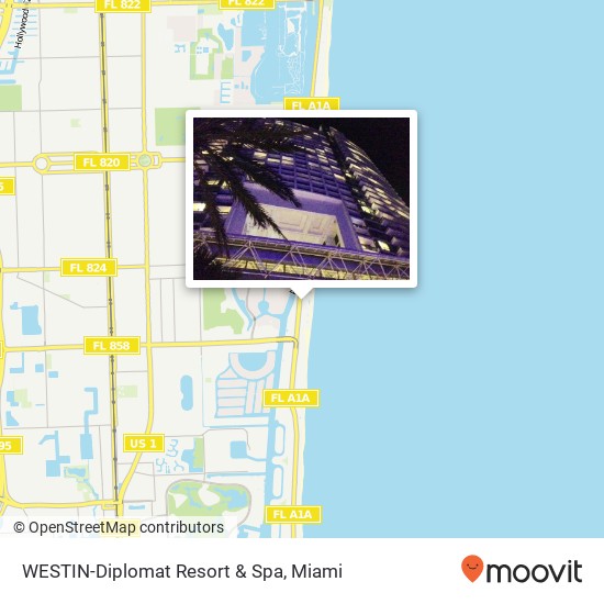 WESTIN-Diplomat Resort & Spa map