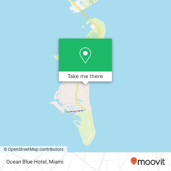 Mapa de Ocean Blue Hotel