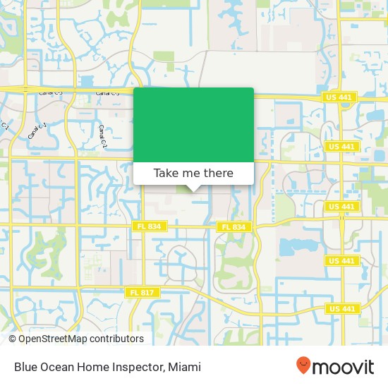 Mapa de Blue Ocean Home Inspector
