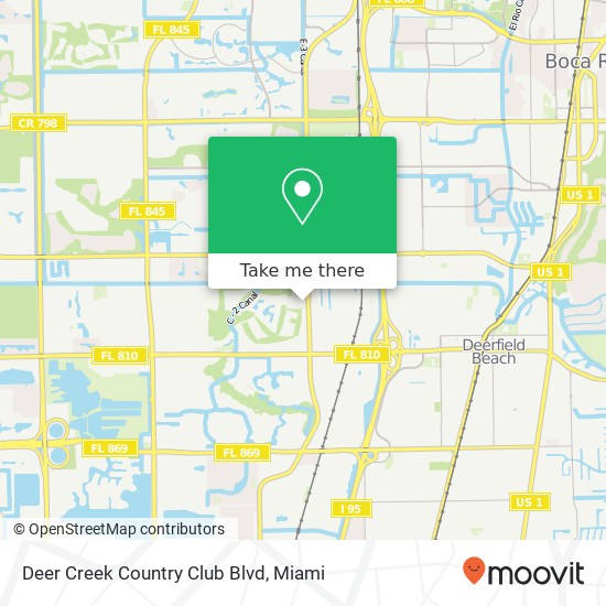 Deer Creek Country Club Blvd map
