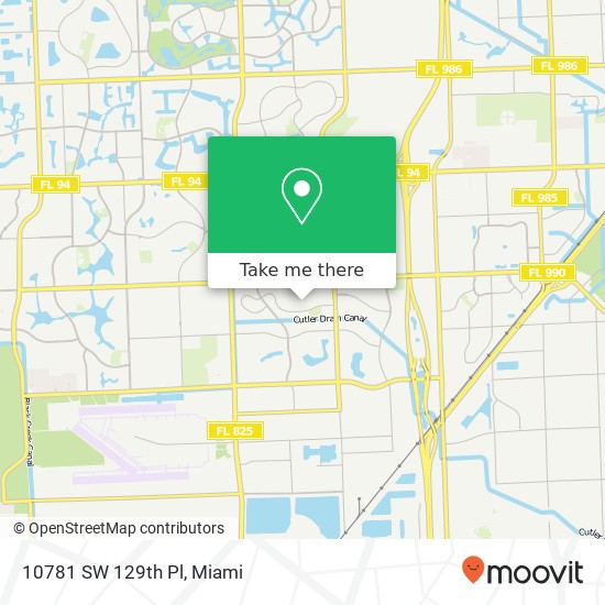 10781 SW 129th Pl map