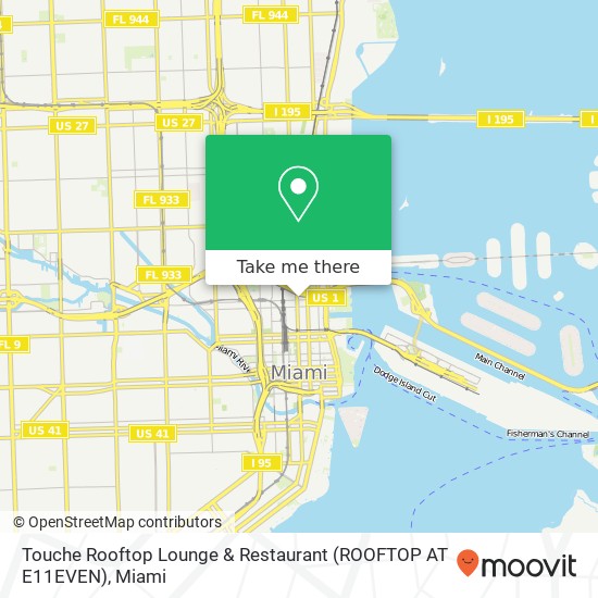 Touche Rooftop Lounge & Restaurant (ROOFTOP AT E11EVEN) map