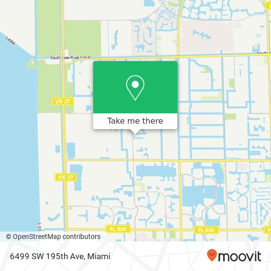 Mapa de 6499 SW 195th Ave