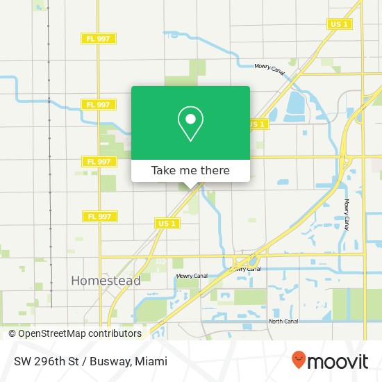 SW 296th St / Busway map