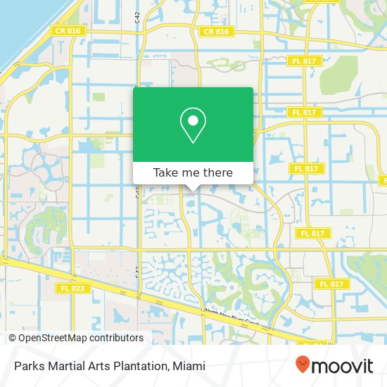 Parks Martial Arts Plantation map