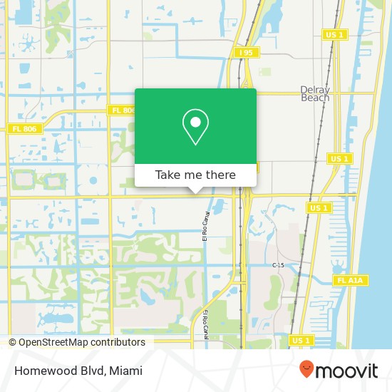 Homewood Blvd map
