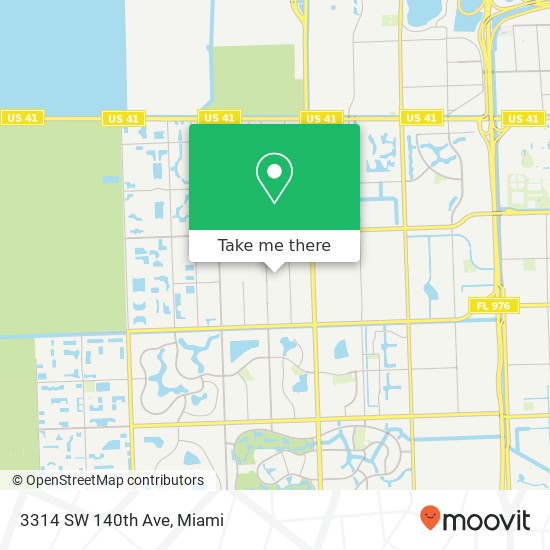 Mapa de 3314 SW 140th Ave