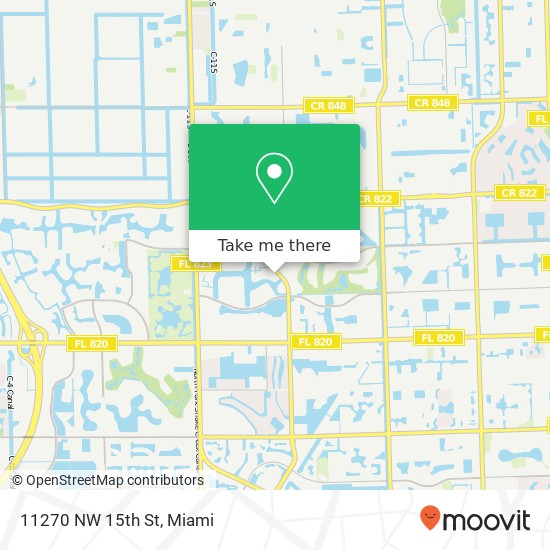 11270 NW 15th St map