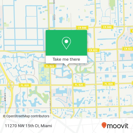 11270 NW 15th Ct map