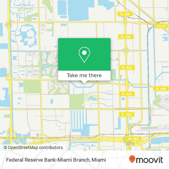 Mapa de Federal Reserve Bank-Miami Branch