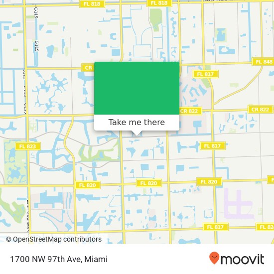 1700 NW 97th Ave map