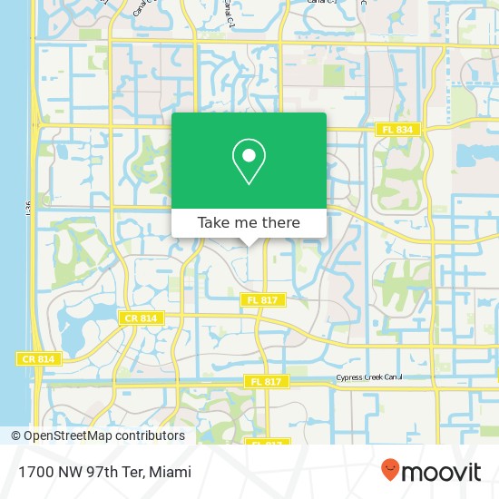 1700 NW 97th Ter map