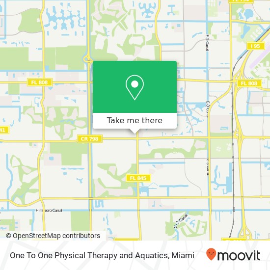 One To One Physical Therapy and Aquatics map