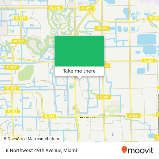 Mapa de 8 Northwest 49th Avenue