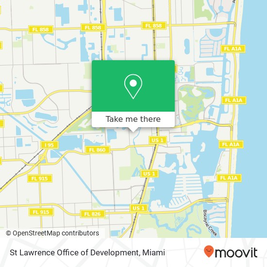 Mapa de St Lawrence Office of Development