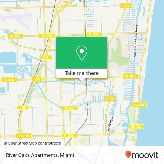 River Oaks Apartments map