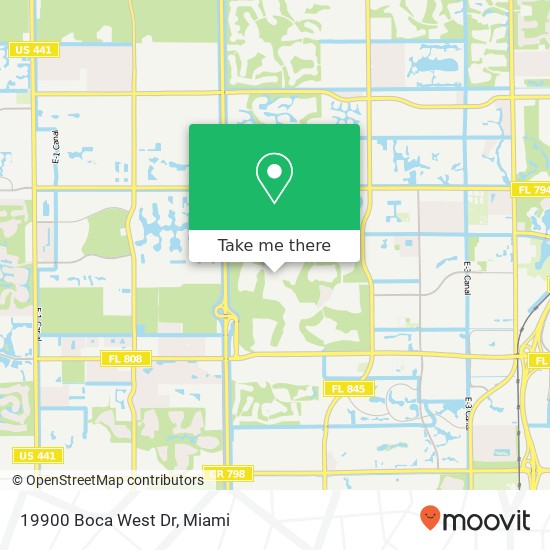 Mapa de 19900 Boca West Dr