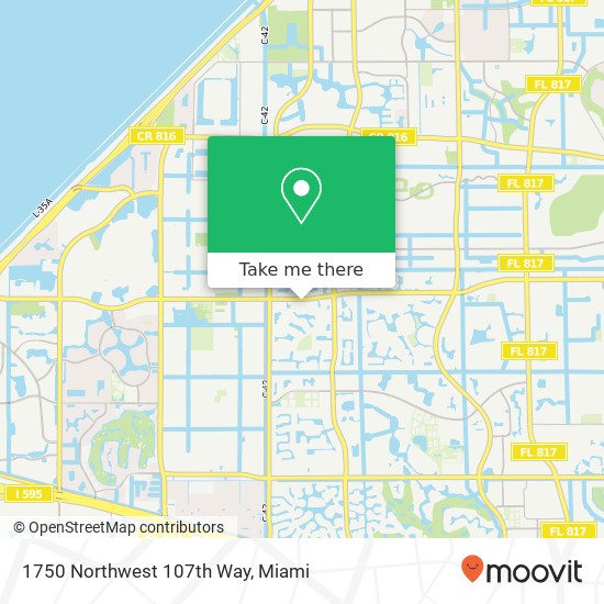 1750 Northwest 107th Way map