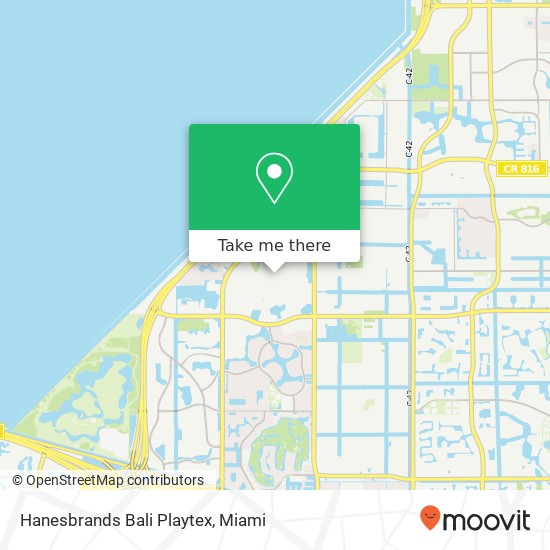 Hanesbrands Bali Playtex map