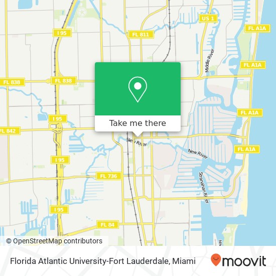 Mapa de Florida Atlantic University-Fort Lauderdale