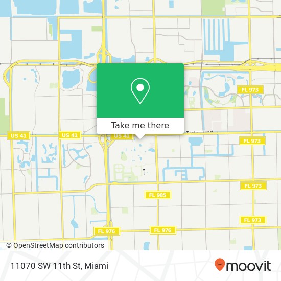 11070 SW 11th St map