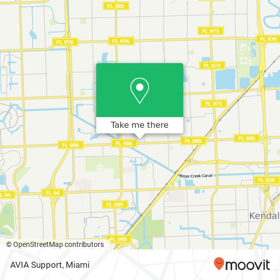Mapa de AVIA Support
