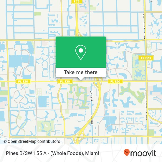 Mapa de Pines B / SW 155 A - (Whole Foods)