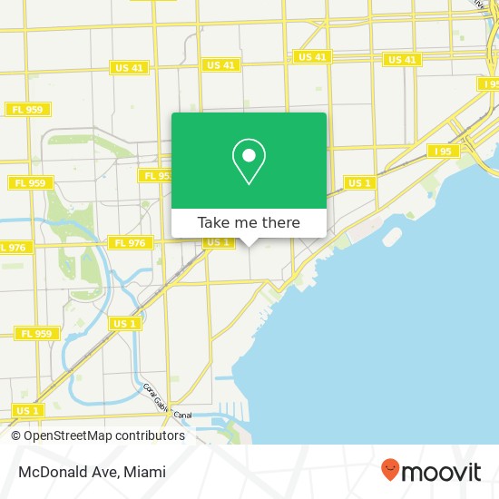 Mapa de McDonald Ave