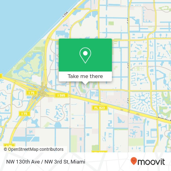 NW 130th Ave / NW 3rd St map