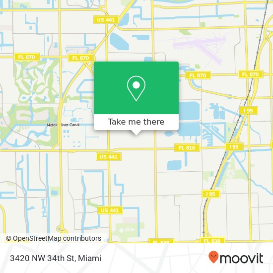3420 NW 34th St map