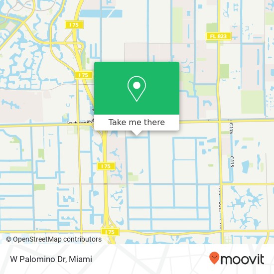 W Palomino Dr map