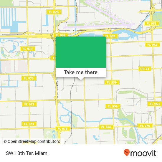 Mapa de SW 13th Ter