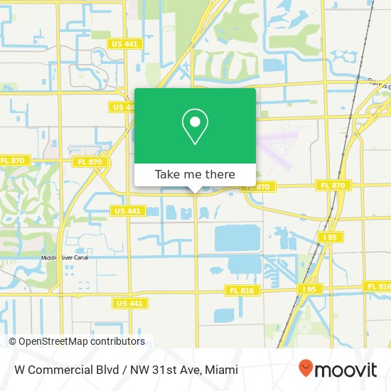 W Commercial Blvd / NW 31st Ave map