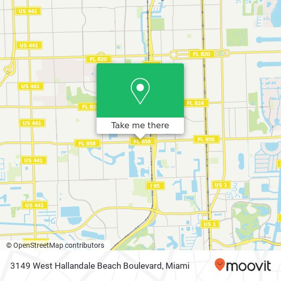 Mapa de 3149 West Hallandale Beach Boulevard