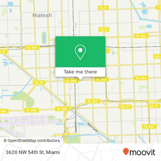 3620 NW 54th St map