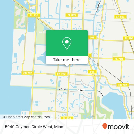 Mapa de 5940 Cayman Circle West
