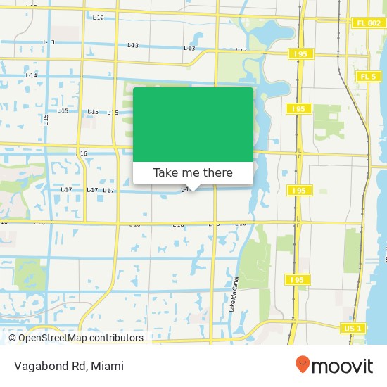 Vagabond Rd map